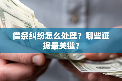 北京借条纠纷怎么处理？哪些证据最关键？
