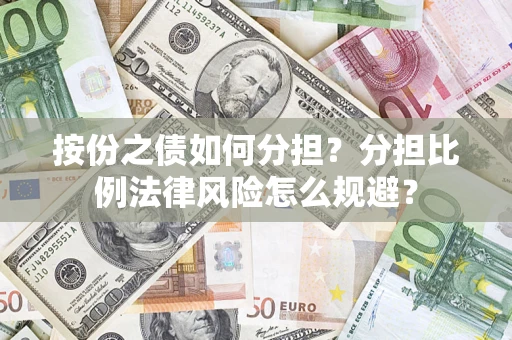 北京按份之债如何分担？分担比例法律风险怎么规避？