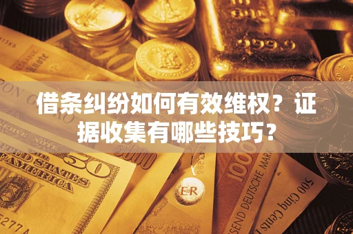 北京借条纠纷如何有效维权？证据收集有哪些技巧？