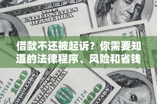 北京借款不还被起诉？你需要知道的法律程序、风险和省钱技巧